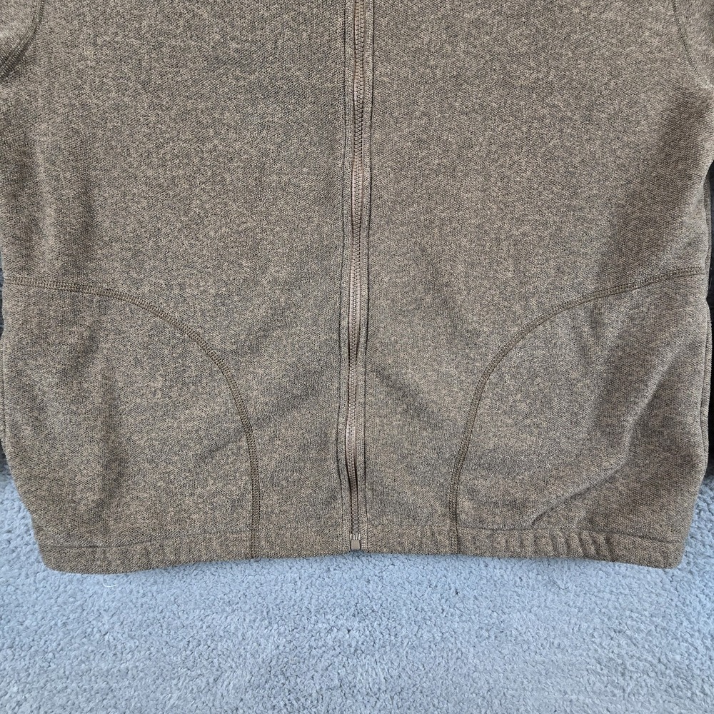 LL Bean Sweater Fleece Full Zip Mens Large Brown‎ Heavy Weight - Picture 4 of 13